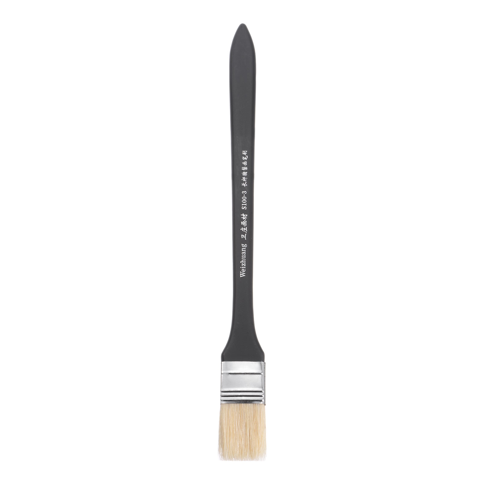 1 Width Small Paint Brush Natural Bristle with Wood Handle Tool, White -  Black - Bed Bath & Beyond - 37455135